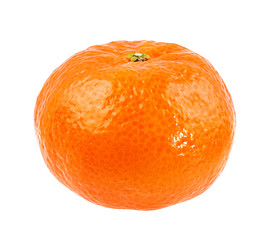 Fresh mandarin orange isolated on white background with clipping path