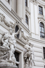 Fototapeta na wymiar Statues near the Hofburg
