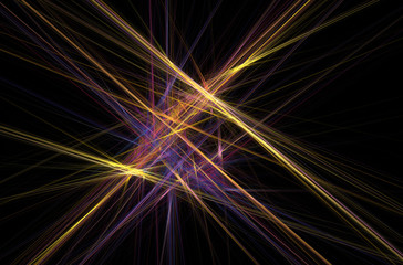 Yellow blue pink fractal background. Fantasy fractal texture. Digital art. 3D rendering. Computer generated image.