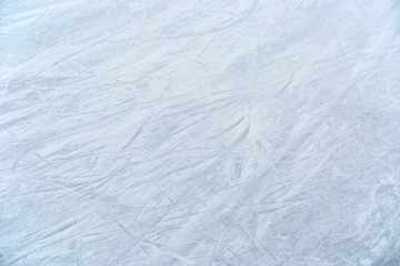 ice texture on the rink
