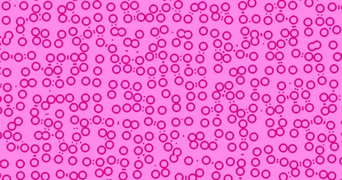 4k cute pink animated background for LOL doll party. Girlish backdrop with thin moving lines. Abstract modern doodle hand drawn pattern. Endless looped. Solid wall for text, logo, picture