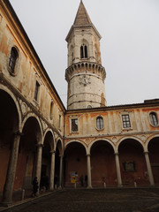 Fototapeta na wymiar Saint Peter's Basilica in Perugia, Umbria (Italy).