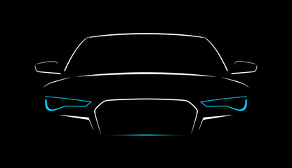 Car Logo Abstract Lines Vector. Vector illustration