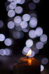 candela con luci