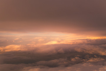 Flying above Bergen and fjords, at Norway.