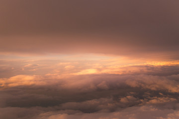 Flying above Bergen and fjords, at Norway.