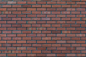 Red rustic brick wall - high quality texture / background