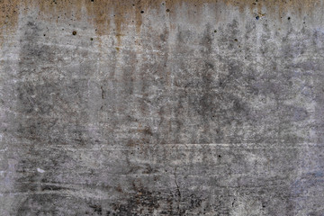 Aged concrete with orange stains patterns and cracks - high quality texture / background