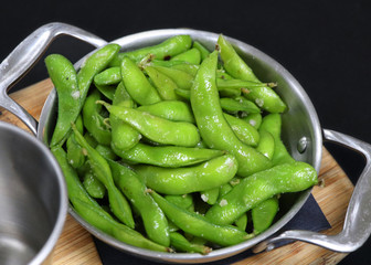 soybean pod known as edamame beans