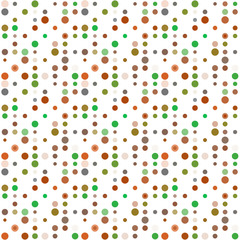 Seamless abstract pattern background with a variety of colored circles.