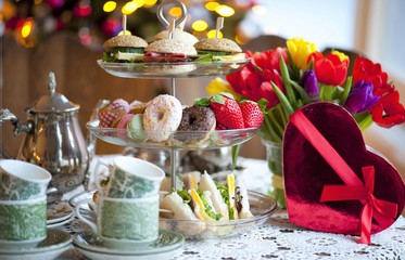 high tea valentine's day.