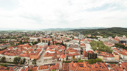 Obraz premium The rooftops of Ljubljana - Slovenia