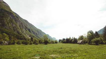 Fototapeta na wymiar The beautiful national park of Slovenia - Triglav