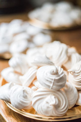 Some delicious French homemade meringues 
