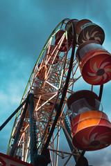 ferris wheel in amusement park