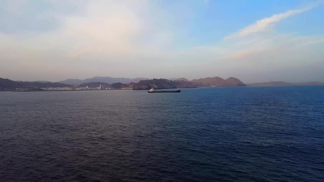 Ariving at Oman Harbour