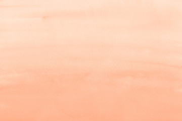 Fototapeta premium Orange ink and watercolor textures on white paper background. Paint leaks and ombre effects. Hand painted abstract image.