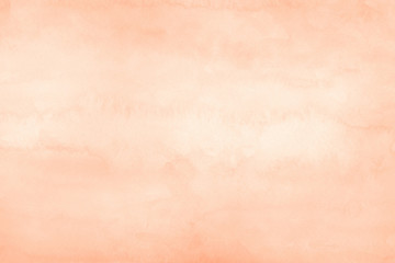Orange ink and watercolor textures on white paper background. Paint leaks and ombre effects. Hand painted abstract image. © artistmef