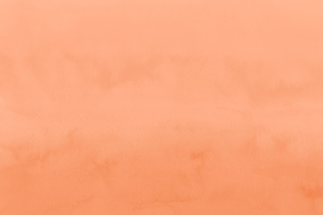 Orange ink and watercolor textures on white paper background. Paint leaks and ombre effects. Hand painted abstract image.