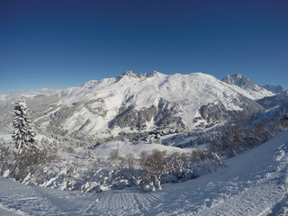 alps in winter