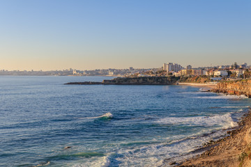 Vista da Praia de S&atilde;o Pedro do Estoril Portugal