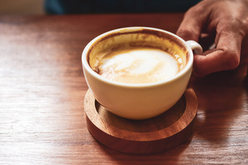 People Drinking Coffee Latte