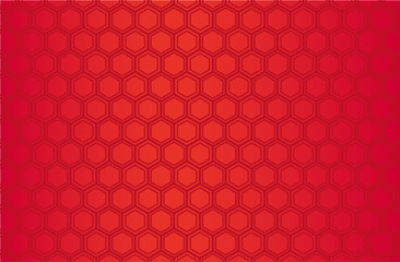 Japanese traditional  hexagonal geometric pattern vector background red