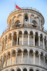 Fototapeta premium Bell Tower - Leaning Tower of Pisa