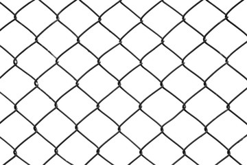 Texture the cage metal net isolate on white background. This has clipping path.