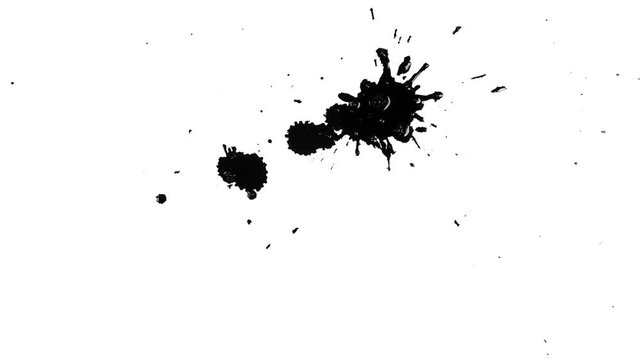 Paint drops on alpha knale