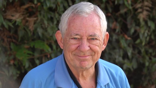 Video portrait of senior male