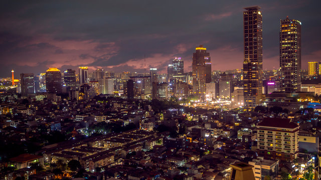 Jakarta Skyline Night