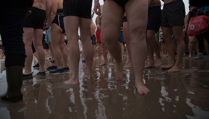 The Winter Bath Festival in Søndervig in Denmark