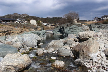 下仁田ジオパーク（青岩公園の三波川結晶片岩）