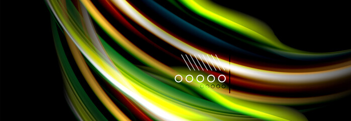 Color flow poster. Wave Liquid shape color background. Art design for your design