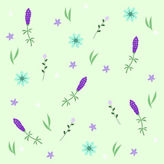 Flower pattern vector illustration.