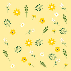 Flower pattern vector illustration.
