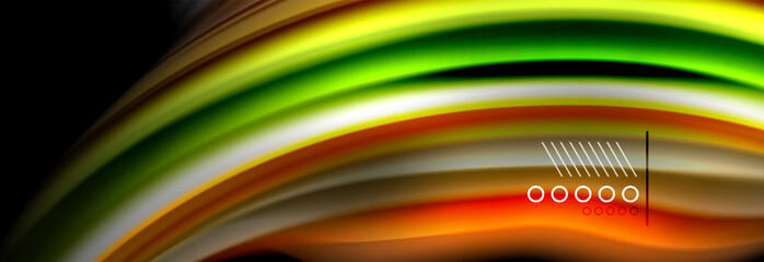 Color flow poster. Wave Liquid shape color background. Art design for your design