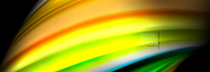 Fluid liquid wave pattern