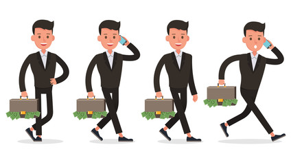 business people character vector design. Presentation in various action and working. no20