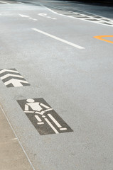 遮熱性舗装道路