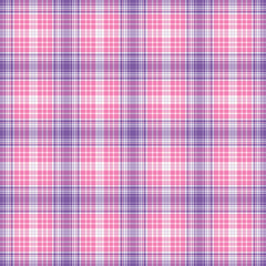 Seamless Plaid in Pink, Purple, & White