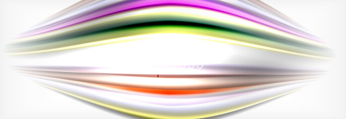 Abstract wave lines liquid fluid rainbow style color stripes background. Artistic illustration for presentation, app wallpaper, banner or poster