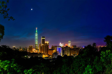 Taipei city night view