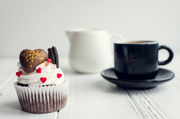 Delicious cupcake for Valentine Day