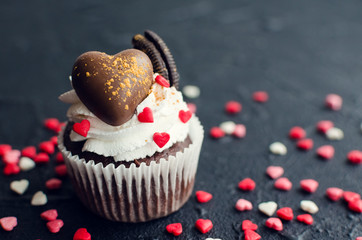 Delicious cupcake for Valentine Day