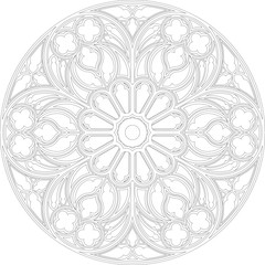 Rouen 2, France, rose window