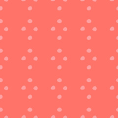 Abstract seamless vector background with scattered hand drawn dots.