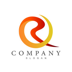 Obraz premium initial letter R logo design