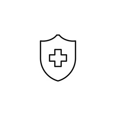 Obraz premium medical protection icon vector